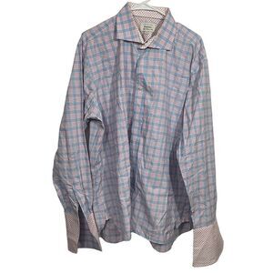 Ted Baker Endurance Classic Fit Plaid Button Down Dress Shirt